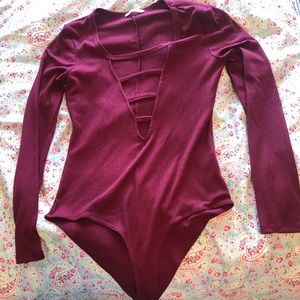 Long sleeve female body suit